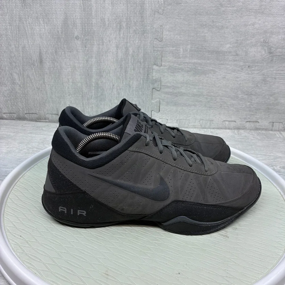 Nike Air Ring Leader Low Men's 11 Dark Grey Basketball Shoes 488102-002